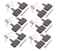 Toyvian 6 Pairs Semi Metallic Brake Pads for Electric and Mountain Bikes Durable Fit Replacement Pads with Robust Braking Efficiency for Safe Cycling Adventures