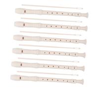Toyvian 6 Sets Student Soprano Recorder with Cleaning Stick - German Craftsmanship Flute for Kids Students, for Music Class Home Practice