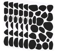 Toyvian 6 Sheets Cow Felt Stickers for Clothes and DIY Headdress Accessories, Black Felt Fabric with Smooth Surface, for Making and Fixing Hair Accessories, Dalmatian Costume