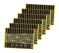 Toyvian 6 Sheets Guitar Fretboard Decals Self-adhesive Stickers Guitar Scale Note Map Stickers Fingerboard
