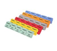 Toyvian 600 Pcs Colored Raffle Ticket Multi-color Door Tickets for Parties Carnivals Events and Movie Watching with Fair Prize Draw Function