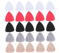 Toyvian 60pcs Electric Guitar Felt Picks Replacement Plectrums for Acoustic and Electric Guitars Thin Music Gifts