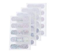 Toyvian 60pcs Glitter Finger Caring Bandages for Sports PE Adhesive Wound Strips with Advanced Waterproofing Multipurpose Knuckle and Fingertip Plasters for Women