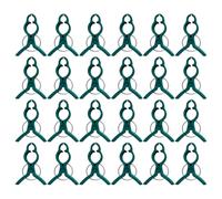 Toyvian 60pcs Large Green Plastic Plant Support Clips for Tomato and Climbing Plants Garden Vine Fixing Clamps Set for Outdoor Stem Support and Flower Vine Care