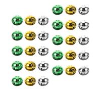Toyvian 60pcs Mini PET Bell for Dog Collar Christmas Decorative Copper 3cm