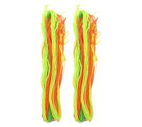Toyvian 60Pcs Professional 24-Strand 105Cm Polyester Yo-Yo Strings Pack for Competition Yoyos Replacement Set with Yellow, Orange, Green Colors Spare Strings for Responsive and