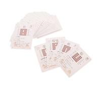 Toyvian 64pcs I Ching Card Pack Complete Ancient Chinese Divination Hexagrams for Beginners with Read Design Fortune Telling and Meditation Tool Gift for Exploring Wisdom and