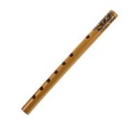 Toyvian 6hole Bamboo Flute Clarinet for Beginners Lightweight Portable Traditional Chinese Instrument for Easy Playing and Practice Anywhere