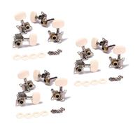 Toyvian 6pairs Guitar Tuning Pegs Keys Replacement Accessories for Beginners Acoustic Guitar String Tuning Pegs Machine Heads Tuner