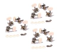 Toyvian 6pairs Tuning Pegs Machine Heads Tuner for Classical Guitar Rl Design for Ukulele Practice Aids