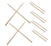 Toyvian 6pairs Wood Drumsticks Ergonomic Maple Sticks for Practice Comfortable Grip and Polished for Drummers of All Levels