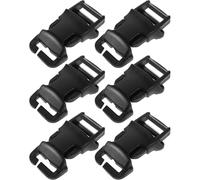 Toyvian 6Pcs 2.5Cm Multi-Function Detachable Backpack Belt Buckles Removable Tactical Strap Clips for Hiking and Outdoor Use