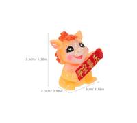 Toyvian 6Pcs 2026 Year of the Horse Miniature Resin Figurines Set - Chinese New Year Zodiac Horse Sculptures for Spring Festival Decor, Bonsai Landscape, Cake and Car Ornaments