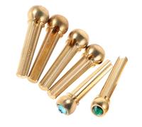 Toyvian 6pcs Acoustic Guitar Bridge Pins Vibrant Pegs for Enhanced Sound Projection Easy Installation Compatible with Various Acoustic Models for Performances and Practice