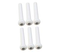 Toyvian 6pcs Acoustic Guitar Bridge String Pegs for Folk and Classical Guitars Easy to Install Replacement Parts for Consistent String Fixing