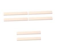 Toyvian 6pcs Acoustic Guitar Saddle Bone Nut Real Buffalo Blank Bone Nut Compensated Guitar Saddle for Electric Acoustic Accessories