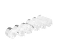 Toyvian 6pcs Acrylic Ring Display Holder Single Finger Jewelry Showcase for Selling Cylinder Ring Presentation Stand