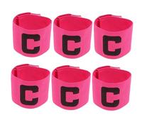 Toyvian 6pcs Adjustable Soccer Captain Armband Elastic Football Sleeve Cuff for Youth and Adult Team Sports Training Flexible Fit with Injury Prevention and Warmth Support