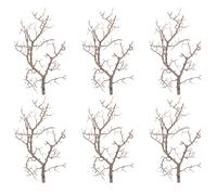 Toyvian 6pcs Artificial Tree Branches Artificial Antler Tree Branches Plastic Simple Chic Style Convenient to Use Never Wither for Photography Prop and Office Decoration