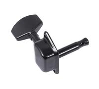 Toyvian 6pcs Black Guitar Tuning Pegs Mini Square Semi-closed Machine for Electric Bass Construction Essential Replacement for Worn Strings