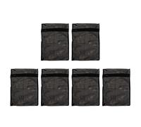 Toyvian 6pcs Black Mesh Laundry Bags for Washing Machine and Dryer, Fine Polyester Mesh Protects Clothes from Tangling, Suitable for Socks and Bra, Zip Closure Laundry Wash Bags