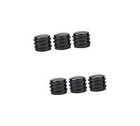 Toyvian 6pcs Black Volume Control Knobs for Guitar and Bass Replacement Parts for Electric Instruments Easy to Install for Volume Circuit Boards
