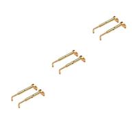Toyvian 6pcs Brass Chin Rest Screws Clamp for Violin Diy Parts Instrument Accessories Suitable for Violin Chin Rest Portable Screw Clamp