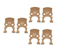 Toyvian 6pcs Bridge Fitted Maple Wood Accessories for Improved Sound Quality and Easy Installation for Practice and Performance Beige