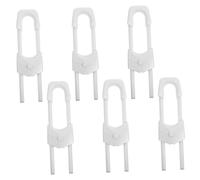 Toyvian 6pcs Cabinet Locks for Doors Cabinets Prevents Accidental Openings Easy to Install Shaped Design for Home Use