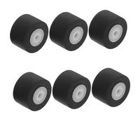 Toyvian 6pcs Cassette Pinch Roller Replacement for Video Recorder Amplifier Part Plastic Pulley for Audio Equipment Maintenance in Home Studio