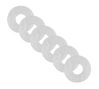 Toyvian 6pcs Felt Pads for Instrument Key Gaskets Washers Felt Washers for Instrument Repair Compatible Tenor Horn and Woodwind