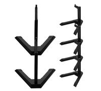 Toyvian 6pcs Figure Display Stand Base for Model Support Holder, Plastic Action Figure Stand Compatible with Gundam Hg 1/144, Multi-scene Model Display Holder for Collectible