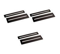 Toyvian 6pcs Fretboard Guards for Guitar and Bass Black Protectors Essential Luthier Tool for Fretwork Polishing and Maintenance
