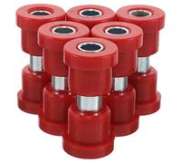 Toyvian 6pcs Golf Cart Leaf Spring Bushing Kit Red Front and Rear Suspension Sleeves Compatible with Club Car for Golf Cart Axle Spring Replacement