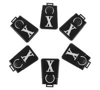 Toyvian 6pcs Golf Club Identification Tags for Wood Clubs and Driver Plastic Number Labels with Elegant Appearance, Easy Identification, and Universal Compatibility for Golfers