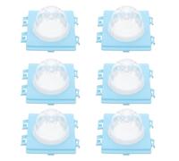 Toyvian 6PCS Hamster Cage Tunnel Extension Kit Blue Pet Cage Tunnel Linking Connector Module External Pipe Port Adapter for Small Pets Bathing Play