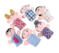 Toyvian 6pcs Hand Puppets for Early Education Creative Role Play Soft PP Cotton Puppetry for Motor Skills Development and Communication Fun