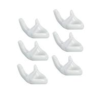 Toyvian 6pcs Hand Shaped Ceramic Ocarina Holder Set Display Stand for 6/12 Hole Flutes Collector's Decor