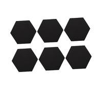 Toyvian 6pcs Hexagonal Sound Absorbing Cotton for Acoustic Panel Tiles Soundproof Wall Panel High Density for Sound Insulation Cotton and Acoustic Treatment