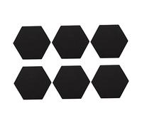 Toyvian 6pcs Hexagonal Sound Absorbing Cotton for Soundproof Wall Panel Acoustic Panel Tiles Sound Insulation Cotton Treatment