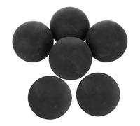 Toyvian 6pcs High Elastic Rubber Squash Training Balls for Indoor Outdoor Use Reaction Hand Balls for Hand-eye Coordination and Reflex Practice for Adults