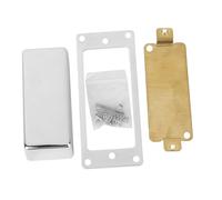 Toyvian 6pcs Humbucker Pickup Frame Kit Sealed Pickup Cover Shell Neck and Bridge Mounting Plate Cupronickel Guitar Parts for Diy Electric Guitar