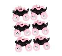 Toyvian 6pcs Inertia Off Road Push Vehicles Friction Powered Pull Back Cars with Realistic Detailing for Outdoor Playtime Birthday Party Favors Four Wheel Drive Collection