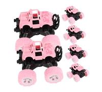 Toyvian 6pcs Inertia Off Road Vehicle for Pull Back Friction Powered Plastic Cars with Authentic Details for Indoor and Outdoor Adventure Play Birthday Party Supplies