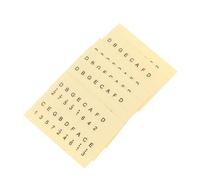 Toyvian 6pcs Kalimba Note Stickers Paper Note Stickers for Piano Beginner Music Musical and Soft Piano Colour