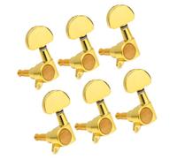 Toyvian 6pcs Large Handle Tuning Pegs Guitar Machine Heads for Electric Wooden Guitars Sealed Tuning Keys Replacement