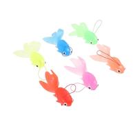 Toyvian 6Pcs Lifelike Goldfish Tpr Fish Tank Ornaments Educational Props for Imagination and Color Cognition for Aquarium Decor