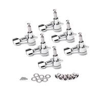 Toyvian 6pcs Locked String Tuners Guitar Machine Heads Accurate Tuning Pegs for Electric Guitar Suitable for Strings Replacement and Repair Easy to Install