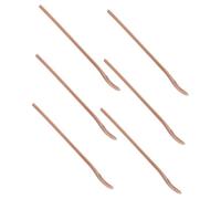 Toyvian 6pcs Long Handle Wooden Coffee Spoons Mini Honey Stirring Teaspoons Compact Travel-Friendly Drinks and Soup Mixing Utensils for Kitchen and Beverage Use