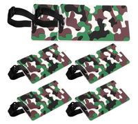Toyvian 6pcs Luggage Tags for Suitcases Reusable Baggage Hanging Name Labels Travel Checked Tag with Personal Info Window for Easy Identification and Loss Prevention